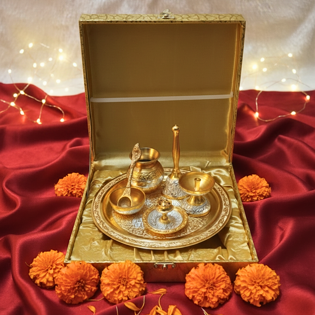 Premium Aarti Thali Set for Pooja Ritual & Gifting