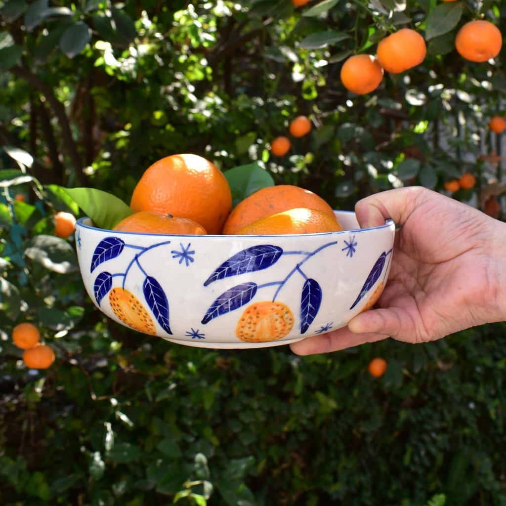 Mediterranean Style Lemon Ceramic Bowl