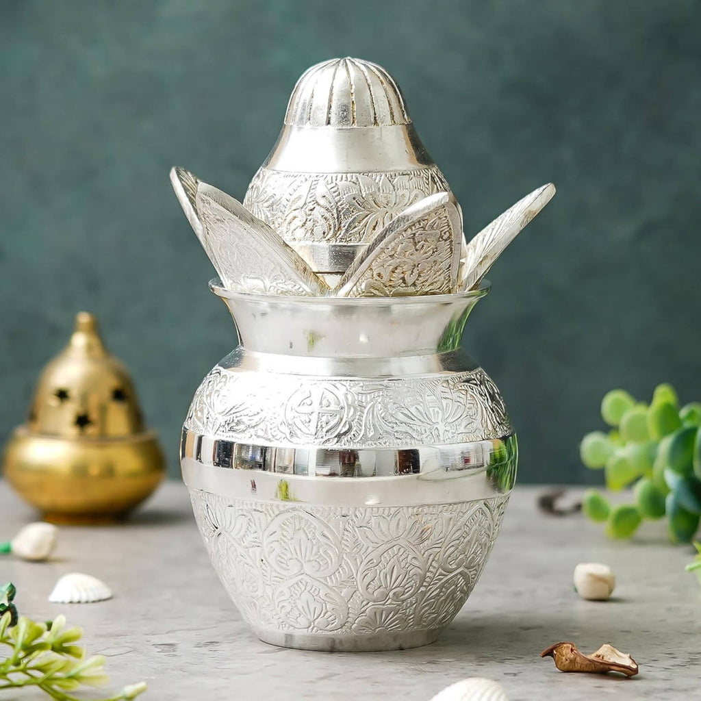 Divya Pooja Kalash & Coconut set with Velvet Box