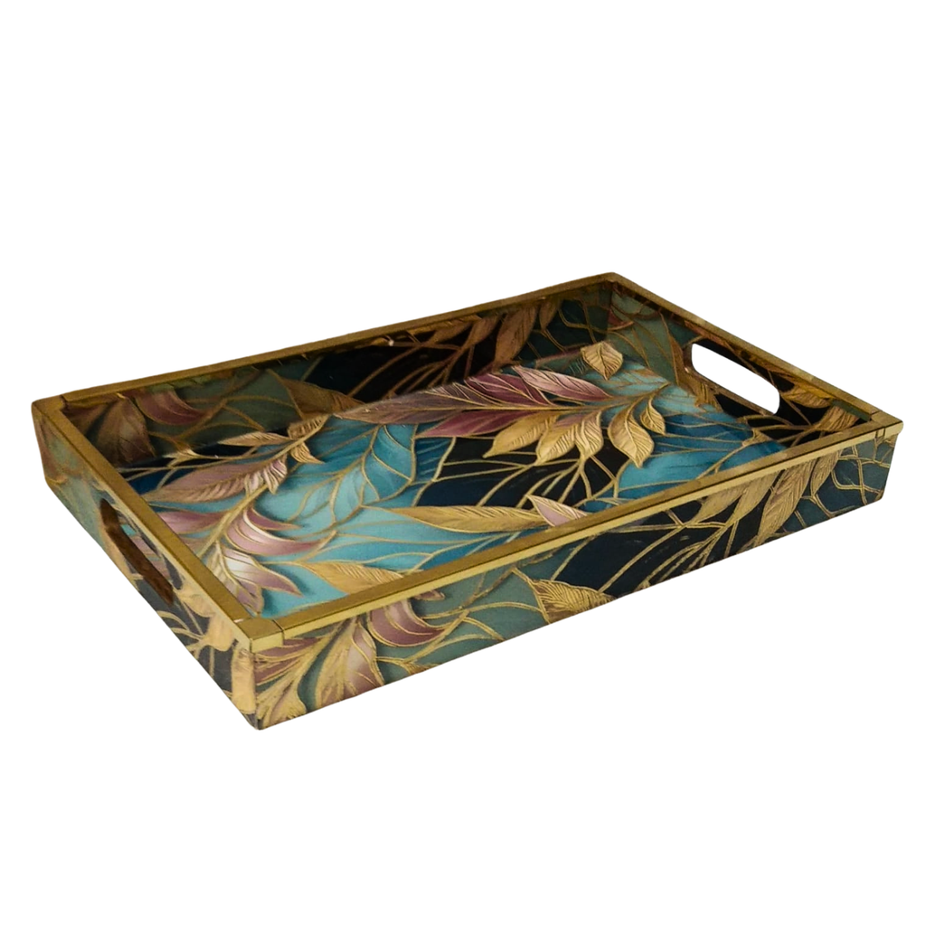 Wooden Serving Tray Set of 3