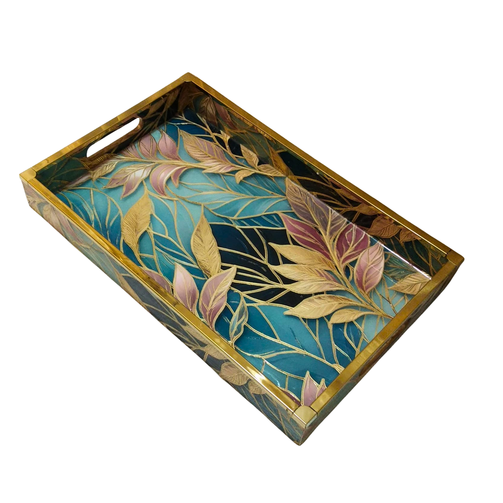 Wooden Serving Tray Set of 3