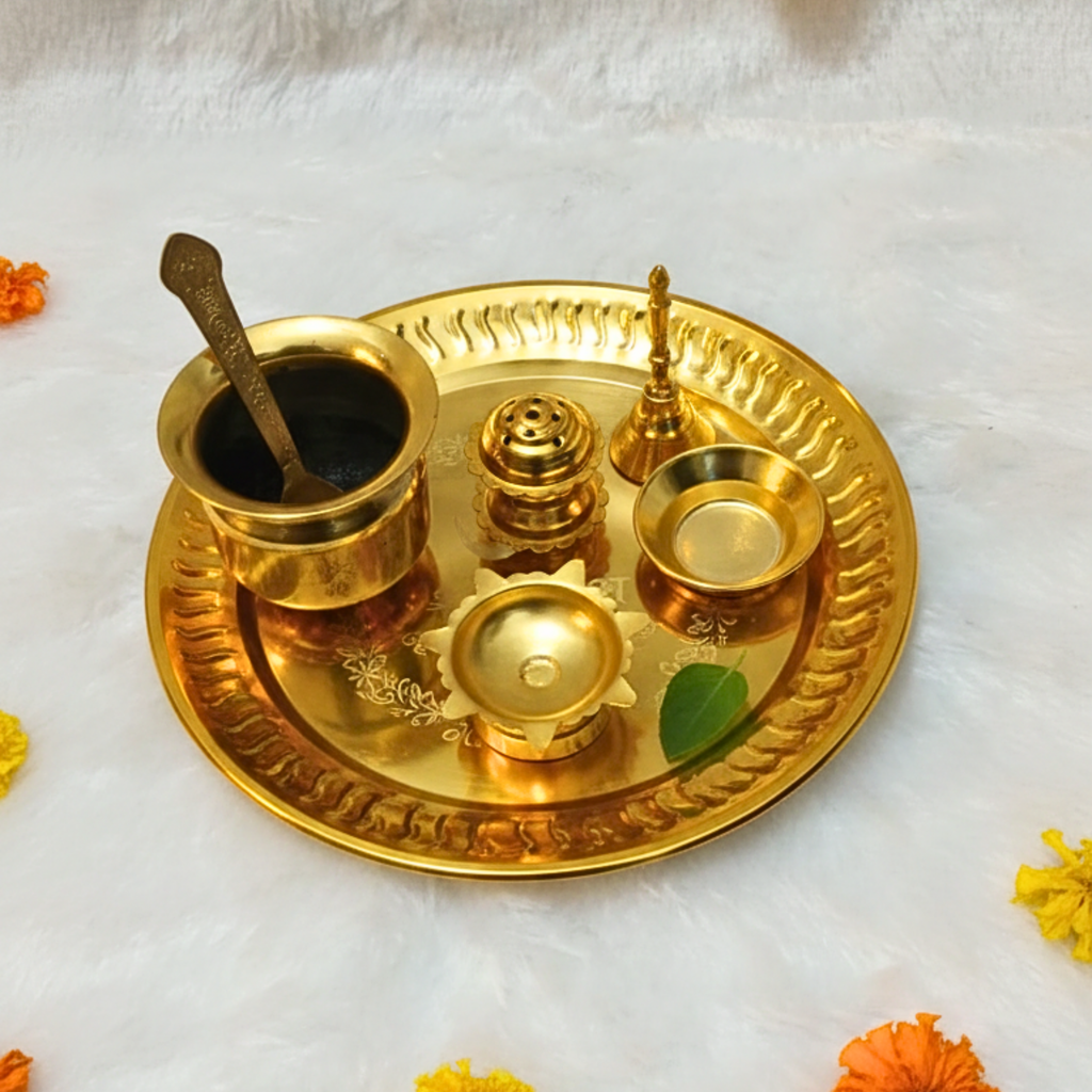 Shubh Aarambh Pooja Thali Set