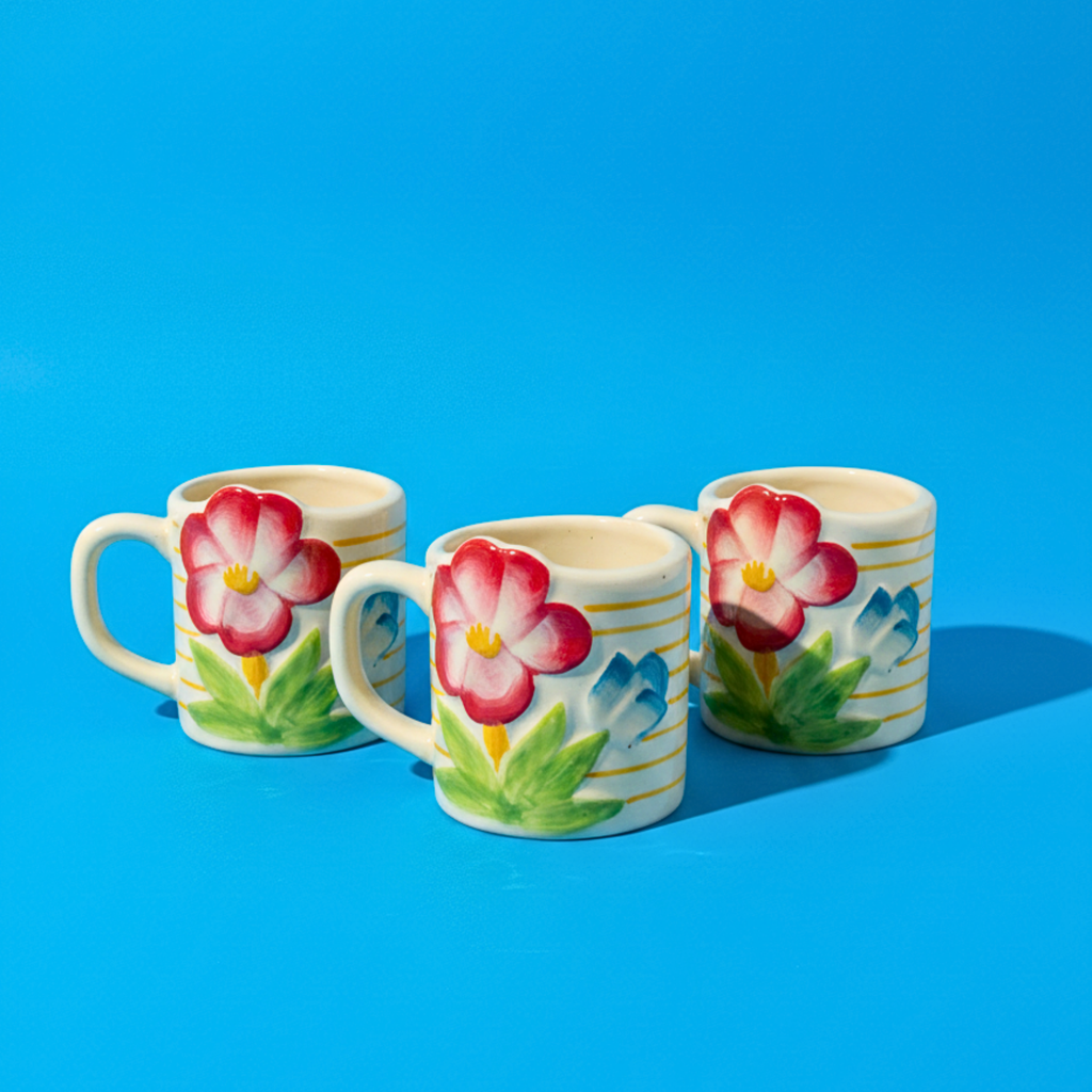 Daisy Glow Handcrafted Floral Mug