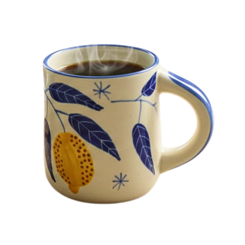 Mediterranean Lemon Ceramic Dining Set