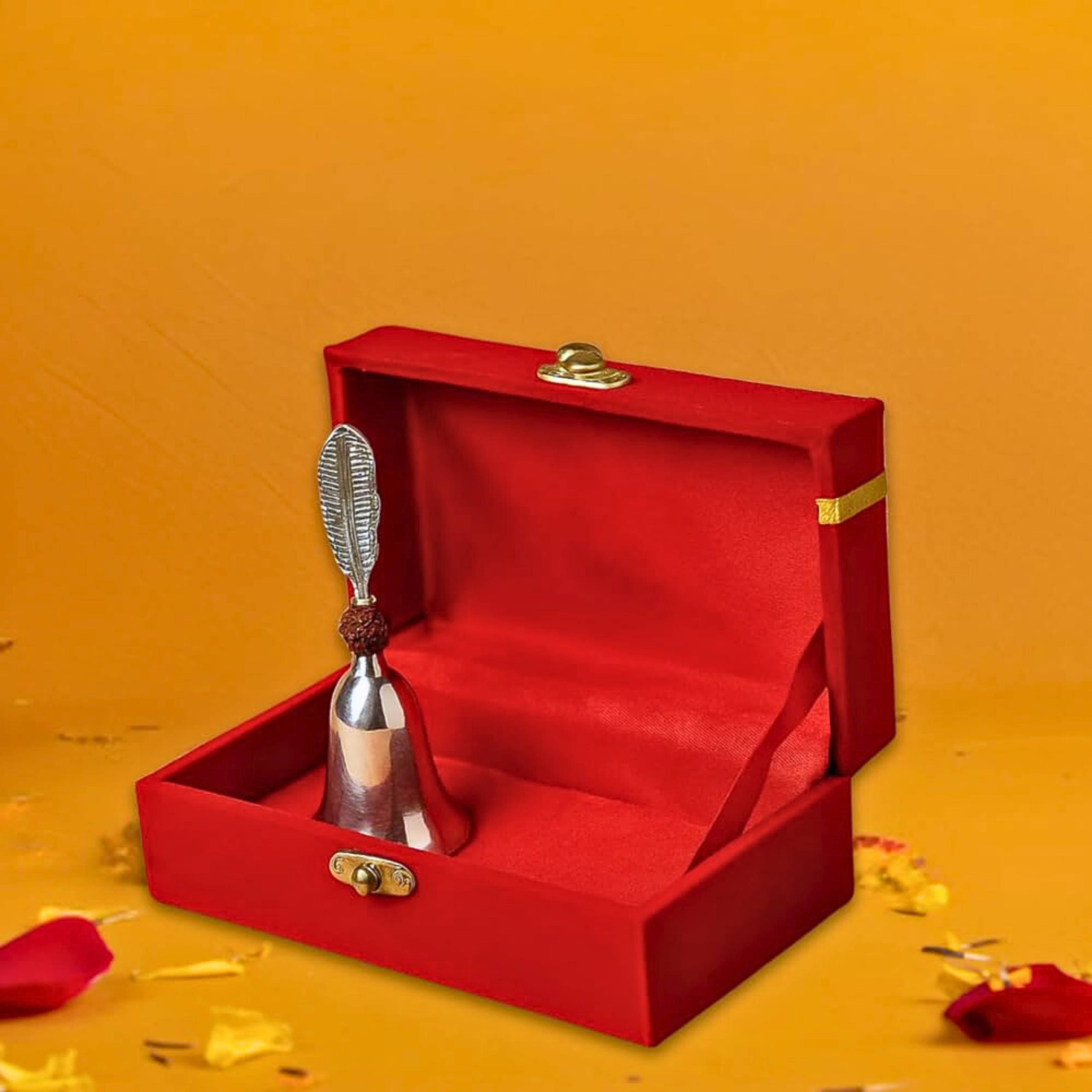 Shankhnaad Mandir Bell with Velvet Box