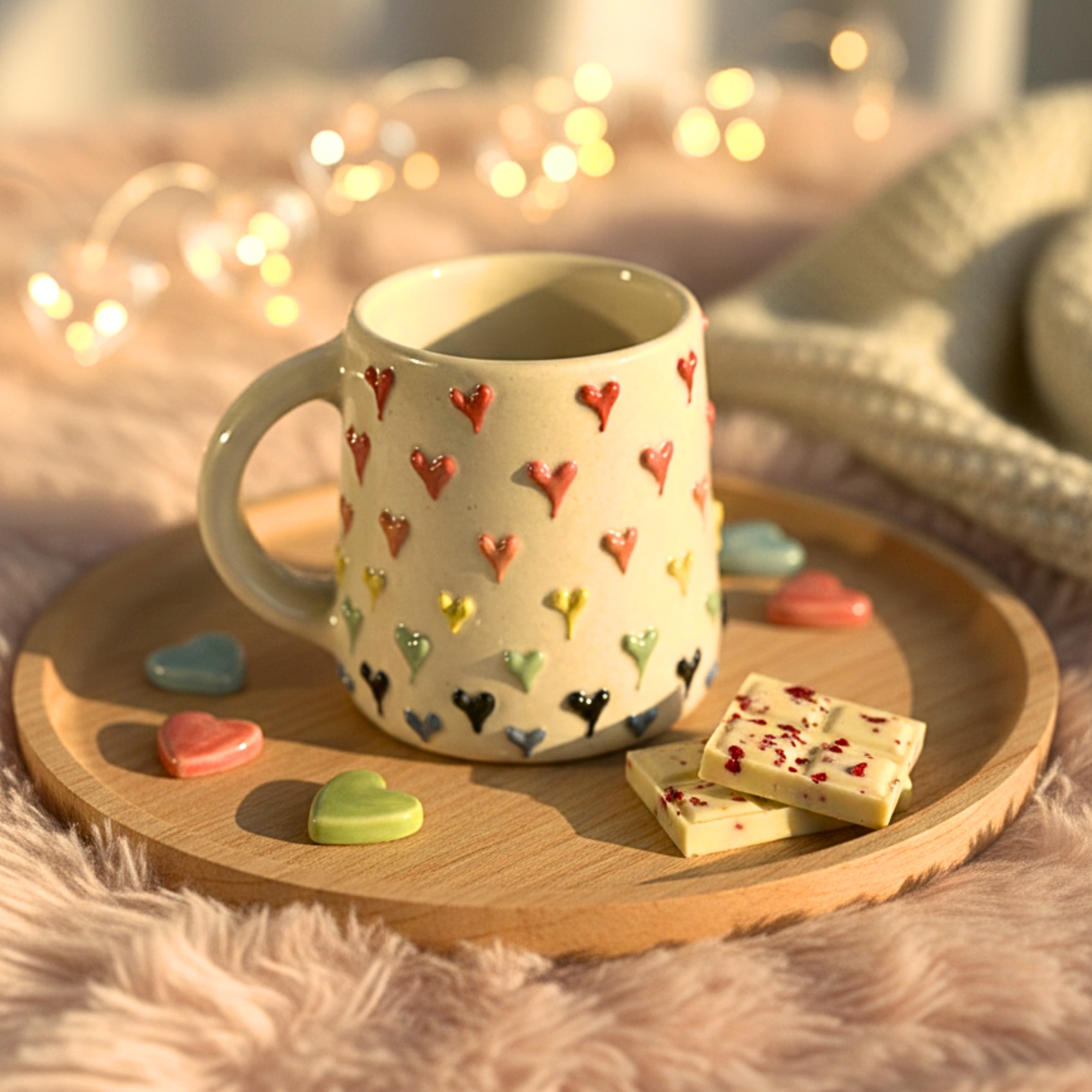 Little Hearts Ceramic Coffee Mug