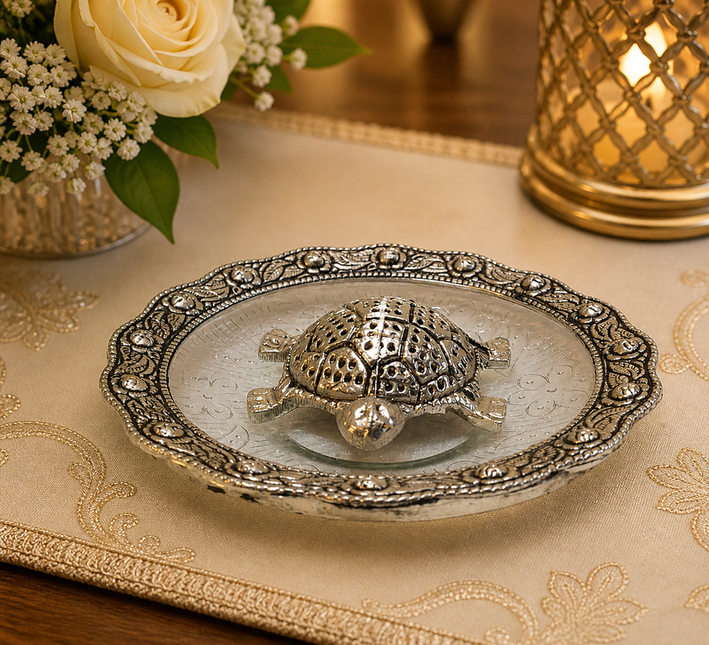 Tortoise Vastu Tabletop Décor with Velvet Box