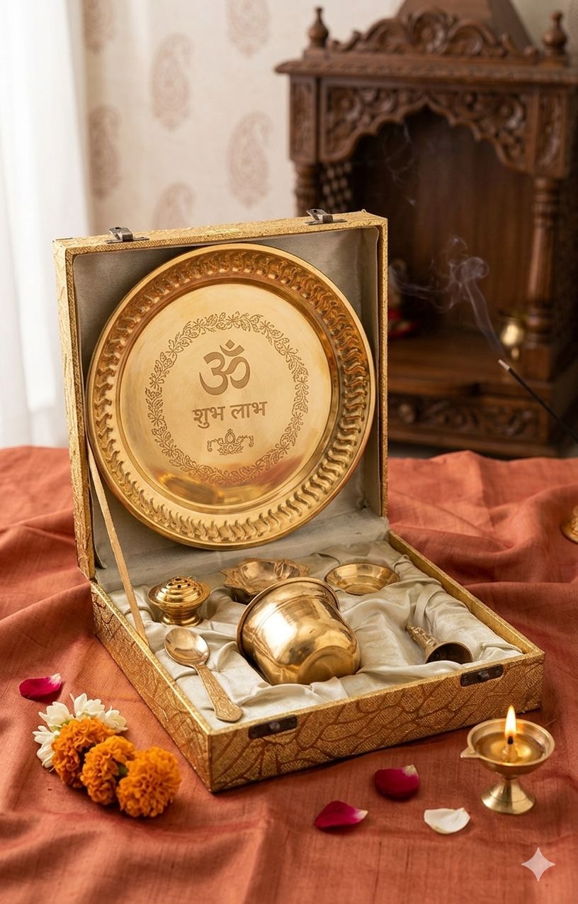 Shubh Aarambh Pooja Thali Set