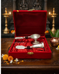 Divya Dhwani Bell & Diya Set with velvet box