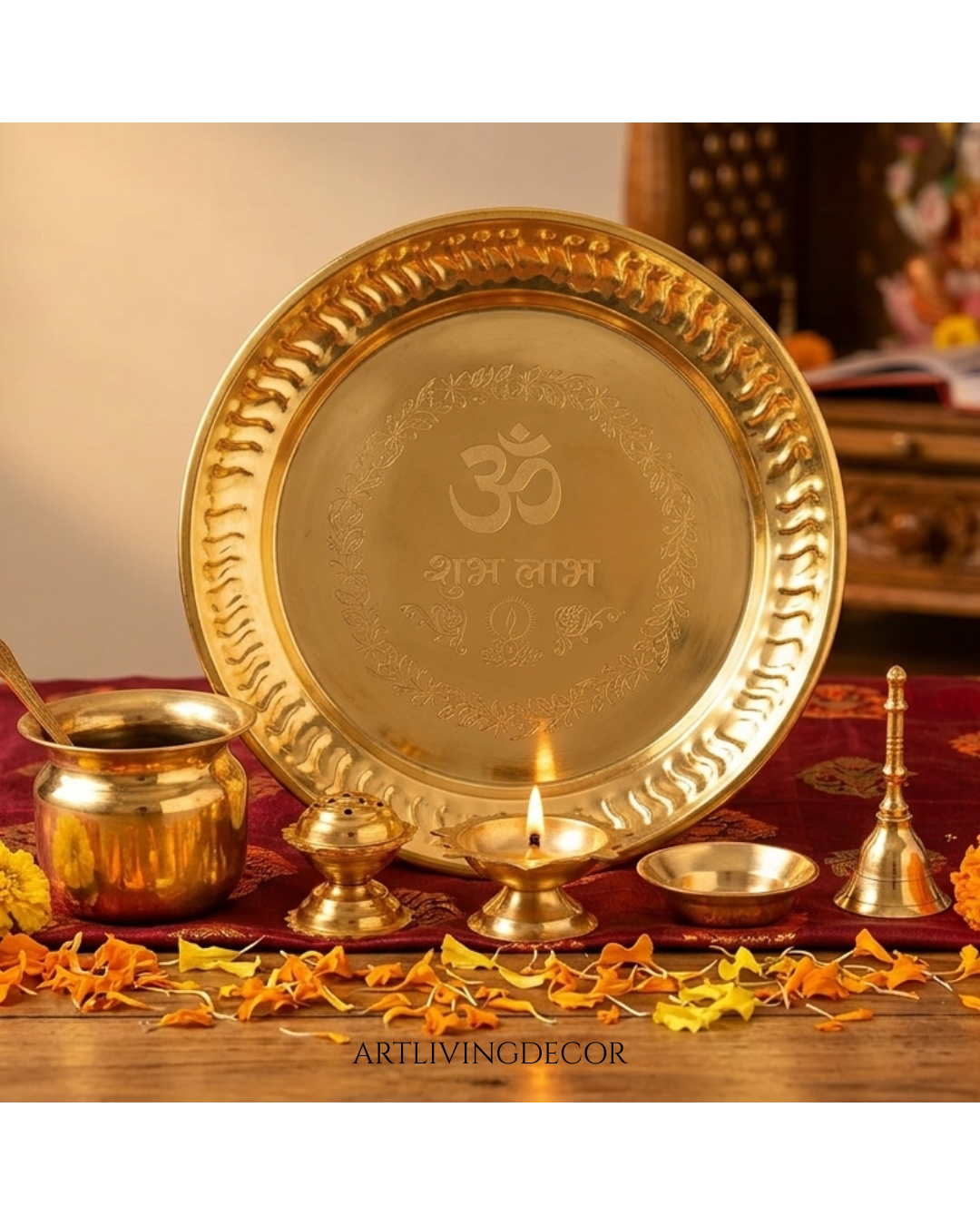 Shubh Aarambh Pooja Thali Set