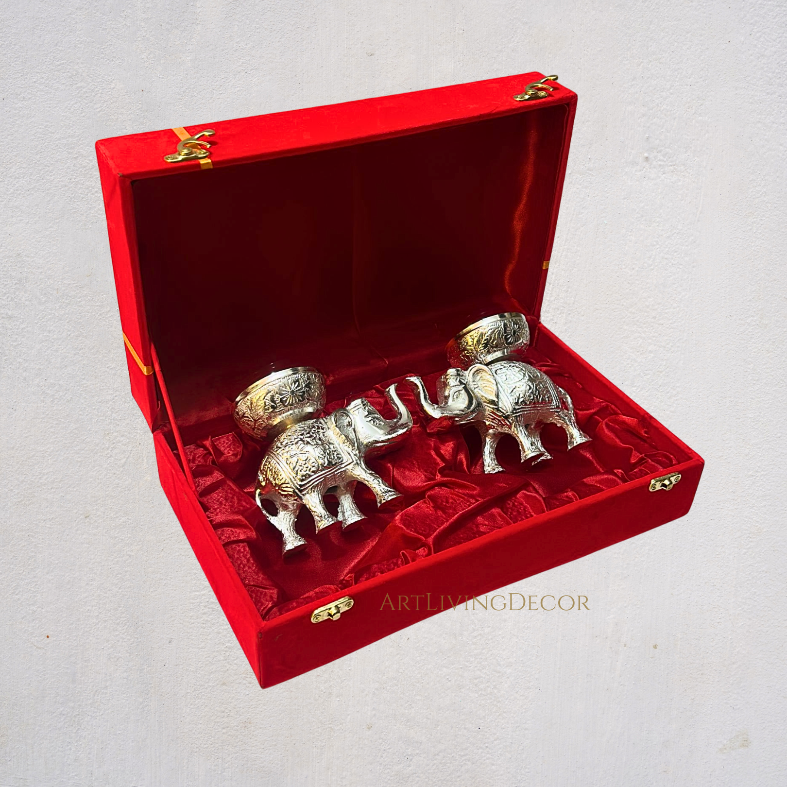 Royal Elephant Diya Set of 2